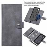 For iPhone 16 Plus ViLi GVB Series MagSafe Magnetic RFID Leather Phone Case(Grey)