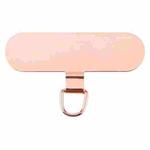 Oval Metal Mobile Phone Lanyard Fixing Gasket(Rose Gold)