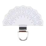 Fan-shaped Metal Mobile Phone Lanyard Fixing Gasket(Silver)