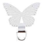 Butterfly Metal Mobile Phone Lanyard Fixing Gasket(Silver)