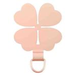 Four-leaf Metal Mobile Phone Lanyard Fixing Gasket(Rose Gold)