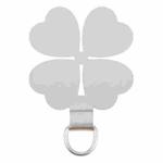 Four-leaf Metal Mobile Phone Lanyard Fixing Gasket(Silver)