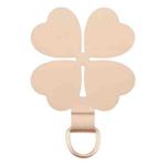 Four-leaf Metal Mobile Phone Lanyard Fixing Gasket(Gold)