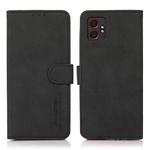 For Samsung Galaxy XCover7 Pro KHAZNEH Matte Texture Leather Phone Case(Black)