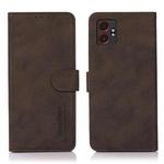 For Samsung Galaxy XCover7 Pro KHAZNEH Matte Texture Leather Phone Case(Brown)