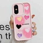 For iPhone X Diamond Sand TPU Full Coverage Phone Case(JGS19 Pink)