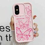 For iPhone X Diamond Sand TPU Full Coverage Phone Case(JGS22 Pink)