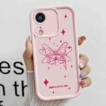 For iPhone XR Diamond Sand TPU Full Coverage Phone Case(JGS21 Pink)