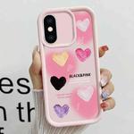 For iPhone XS Max Diamond Sand TPU Full Coverage Phone Case(JGS19 Pink)