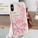 For iPhone XS Max Diamond Sand TPU Full Coverage Phone Case(JGS22 White)