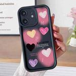 For iPhone 12 Diamond Sand TPU Full Coverage Phone Case(JGS19 Black)