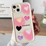 For iPhone 13 Diamond Sand TPU Full Coverage Phone Case(JGS19 White)