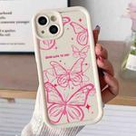 For iPhone 13 Diamond Sand TPU Full Coverage Phone Case(JGS22 White)