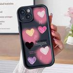 For iPhone 14 Plus Diamond Sand TPU Full Coverage Phone Case(JGS19 Black)