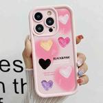 For iPhone 14 Pro Diamond Sand TPU Full Coverage Phone Case(JGS19 Pink)