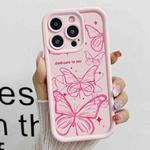 For iPhone 15 Pro Max Diamond Sand TPU Full Coverage Phone Case(JGS22 Pink)