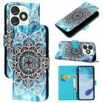 For itel A50   Colored Drawing Pattern Plain Weave Leather Phone Case(Undersea Mandala)