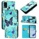 For itel A48 Colored Drawing Pattern Plain Weave Leather Phone Case(Love Butterfly)