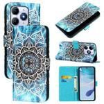For itel A90 4G Colored Drawing Pattern Plain Weave Leather Phone Case(Undersea Mandala)