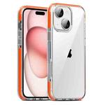 For iPhone 15 TPE Airbag TPU+ PC Full Coverage Phone Case(Orange)