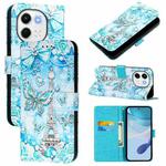 For Tecno Spark 30 5G / Pova 6 Neo 5G Colored Drawing Pattern Plain Weave Leather Phone Case(Tower Butterfly)