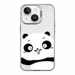 For iPhone 14 Plus Cartoon Panda TPU Hybrid PC Phone Case(Wink Panda)