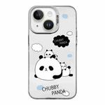 For iPhone 14 Plus Cartoon Panda TPU Hybrid PC Phone Case(Sleep Panda)