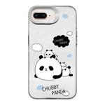 For iPhone 8 Plus / 7 Plus Cartoon Panda TPU Hybrid PC Phone Case(Sleep Panda)