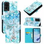 For TCL 50 LE 5G Colored Drawing Pattern Plain Weave Leather Phone Case(Tower Butterfly)