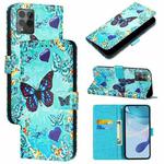 For T-Mobile REVVL 6 Pro / 6x Pro 5G Colored Drawing Pattern Plain Weave Leather Phone Case(Love Butterfly)