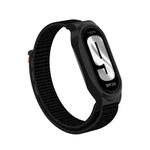 For Xiaomi Smart Band 8 / 9 PC Case + Loop Nylon Hook and Loop Fastener Watch Band(Dark Black)