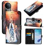 For vivo S20 Pro Colored Drawing Pattern Plain Weave Leather Phone Case(Cats And Tigers)