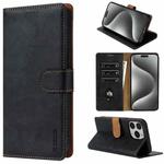 For iPhone 16 Pro Max N.BEKUS CSJ-P1 Solid Color Leather Phone Case(Black)