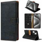 For iPhone 14 / 13 N.BEKUS CSJ-P1 Solid Color Leather Phone Case(Black)