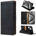 For iPhone 14 Plus N.BEKUS CSJ-P1 Solid Color Leather Phone Case(Black)