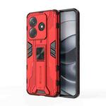 For Redmi Note 14 5G Supersonic PC + TPU Holder Phone Case(Red)