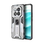 For Redmi Note 14 Pro+ 5G Supersonic PC + TPU Holder Phone Case(Grey)