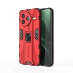 For Redmi K80 Supersonic PC + TPU Holder Phone Case(Red)