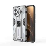 For Redmi K80 Pro Supersonic PC + TPU Holder Phone Case(Grey)