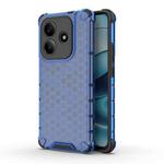 For Redmi Note 14 5G Honeycomb Shockproof Phone Case(Blue)