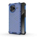 For Redmi K80 Honeycomb Shockproof Phone Case(Blue)