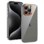 For iPhone 13 Pro Ice Feel HD Transparent PC Full Coverage Phone Case(Orange)