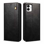 For Samsung Galaxy A06 5G Oil Wax Crazy Horse Texture Leather Phone Case(Black)