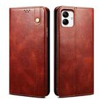 For Samsung Galaxy A06 5G Oil Wax Crazy Horse Texture Leather Phone Case(Brown)