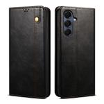 For Samsung Galaxy A17 5G Oil Wax Crazy Horse Texture Leather Phone Case(Black)