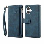 For Samsung Galaxy A06 5G ESEBLE Retro Frosted RFID Flip Leather Phone Case(Dark Green)