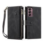 For Samsung Galaxy A17 5G ESEBLE Retro Frosted RFID Flip Leather Phone Case(Black)
