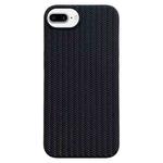 For iPhone 8 Plus / 7 Plus Weave Texture TPU Phone Case(Black)