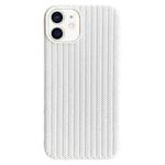 For iPhone 12 Weave Texture TPU Phone Case(White)