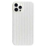 For iPhone 12 Pro Weave Texture TPU Phone Case(White)